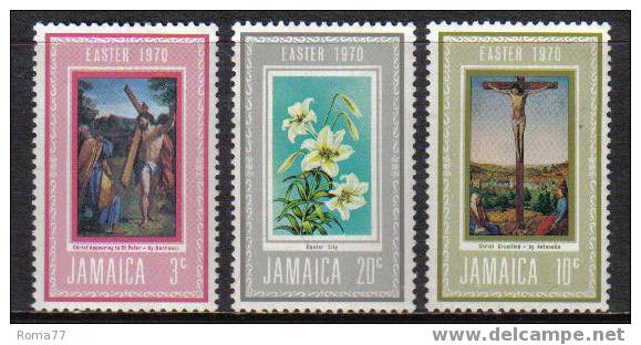 D1102 - JAMAICA , PASQUA 1970  N. 312/314  *** - Easter