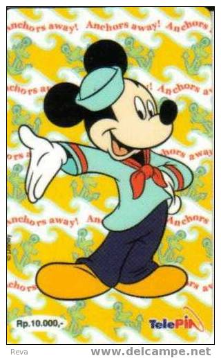 INDONESIA 10.000 R  DISNEY  CARTOON  MICKY  MOUSE  ANIMAL PRIVATE  COMPANY SPECIAL PRICE  !!! - Indonesien
