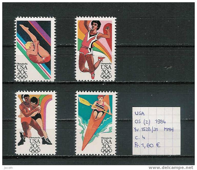 USA - Yv. 1528/31 Postfris/MNH/neuf - Verano 1984: Los Angeles