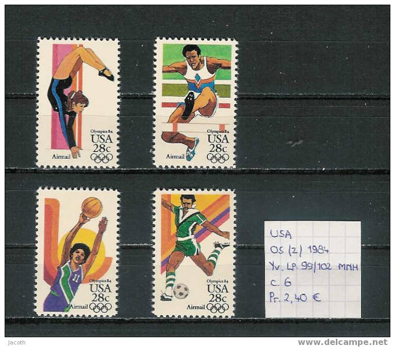 USA - Yv. LP. 99/102 Postfris/MNH/neuf - Summer 1984: Los Angeles