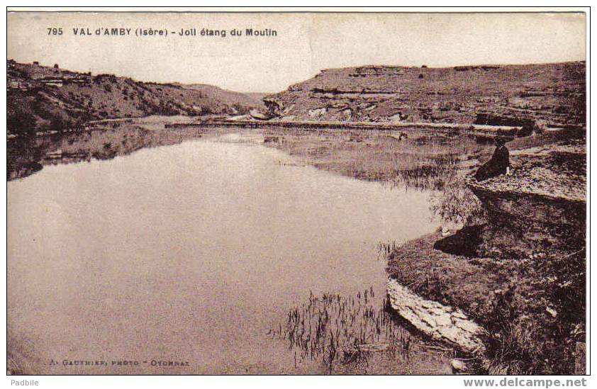 Carte Postale 38. Val D'Amby  Joli étang Du Moulin - Beaurepaire