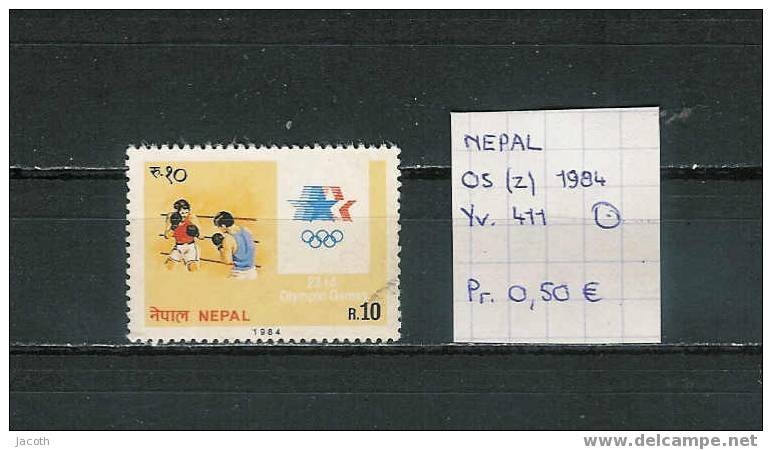 Nepal - Yv. 411 Gestempeld/used/obl. - Summer 1984: Los Angeles