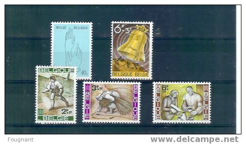 Belgique:1962/3:N°1224+12   42+1243/5  N.S.C. Séries Complètes. - Nuovi