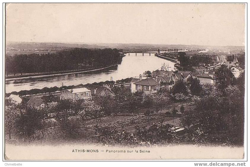 91 ATHIS-MONS Panorama Sur La Seine - Athis Mons