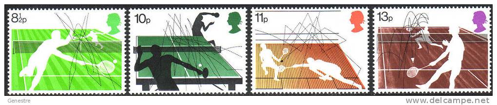 Grande-Bretagne - Y&T  817 à 820 (SG 1022 à 1025) ** (MNH) - Racket Sports - Unused Stamps