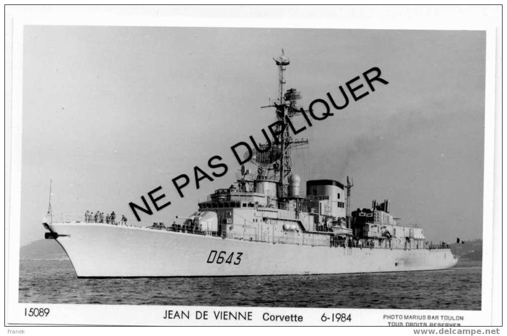 1996 Corvette D643 "JEAN DE VIENNE" (1984) - Marine Nationale - Photo Marius Bar - Oorlog