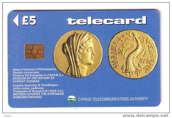 ANCIENT COINS - Cyprus Old Rare Chip Card * Coin Pièce De Monnaie Ancienne Archaeology Archéologie Archäologie - Chypre