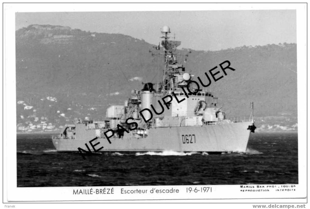 2005 Escorteur D´Escadre D627 "MAILLE-BREZE" (1971) - Marine Nationale - Photo Marius Bar - Guerre