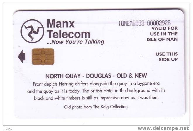 Isle Of Man - Man ( Ile De ) - IOM - NORTH QUAY - DOUGLAS - OLD & NEW - RARE Card 110. Units - Man (Eiland)