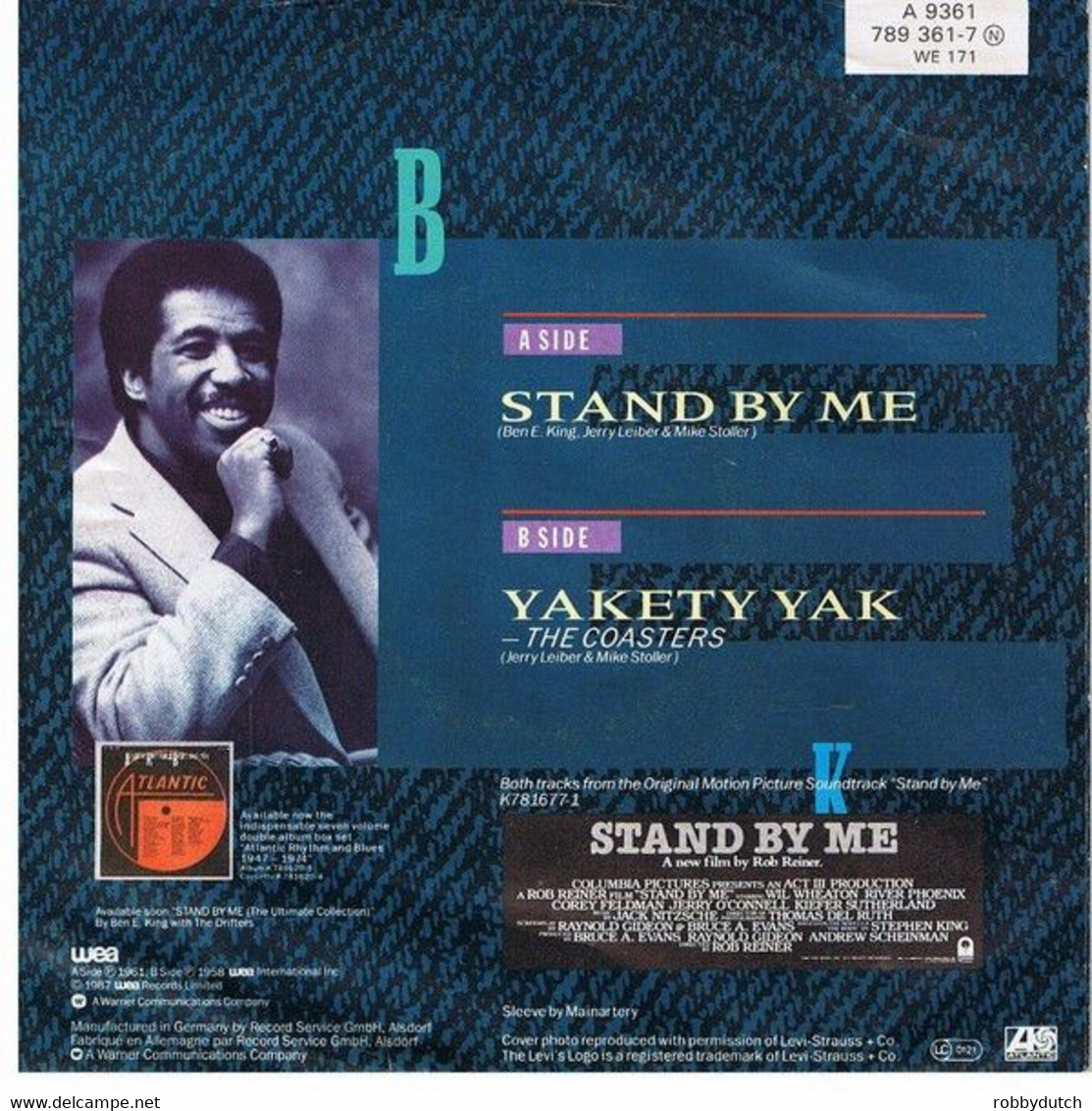 * 7" * BEN E. KING - STAND BY ME / YAKETY YAK - Soul - R&B