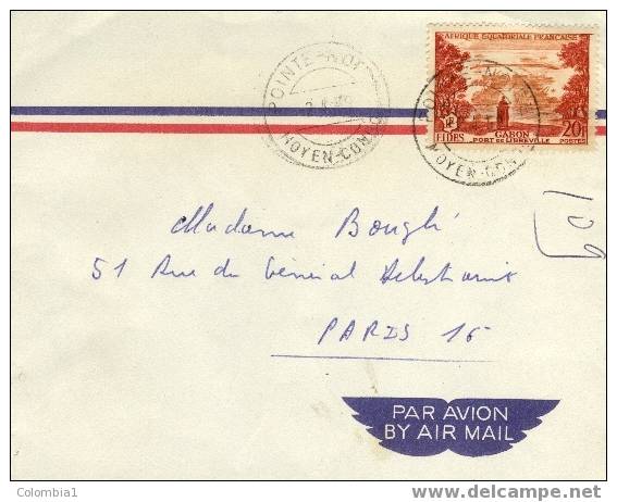 Lettre De Pointe Noire (Moyen Congo) 1959 Par Avion - Storia Postale