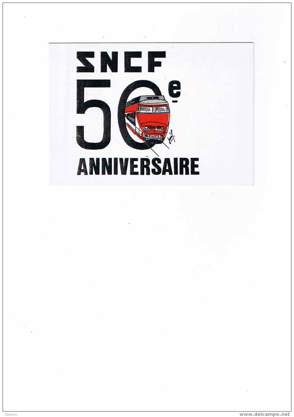 TRAIN   T G V   T 82   50 ème Anniversaire  Sncf - Materiale