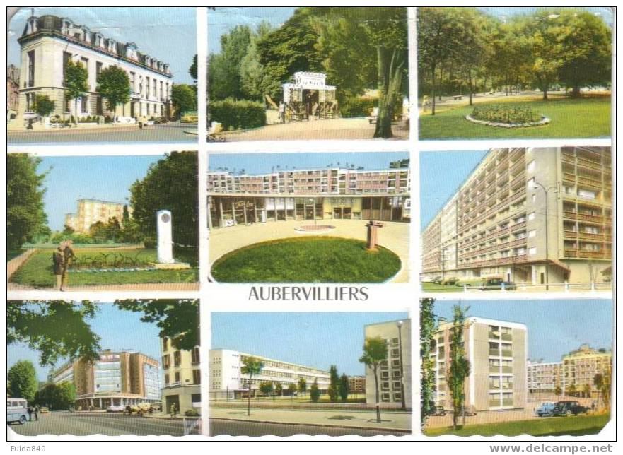 CPSM.   AUBERVILLIERS.   Image De France. Divers Aspects De La Ville.   1968. - Aubervilliers