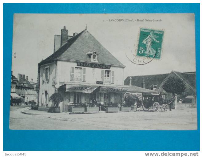 18) Sancoins - N° 2 - Hotel  ST-joseph -   - Tres Belle Carte - Sancoins