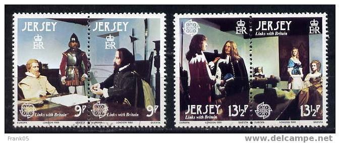 Jersey 1980 Satz/set EUROPA Gestempelt/used - 1980