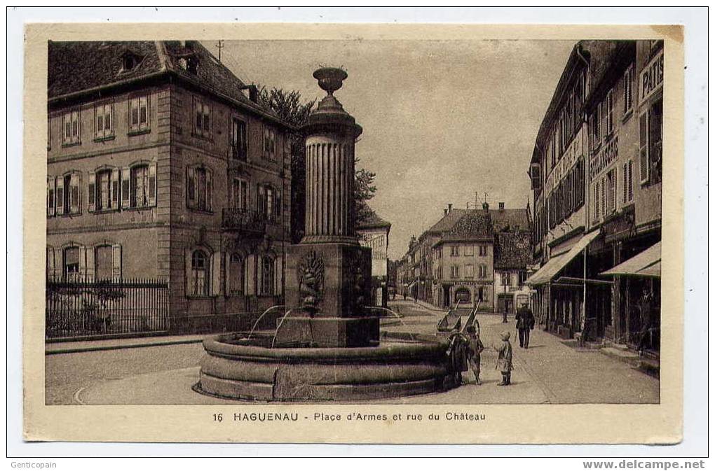 H135 - HAGUENAU - Place D'Armes Etrue Du Château (1932) - Haguenau