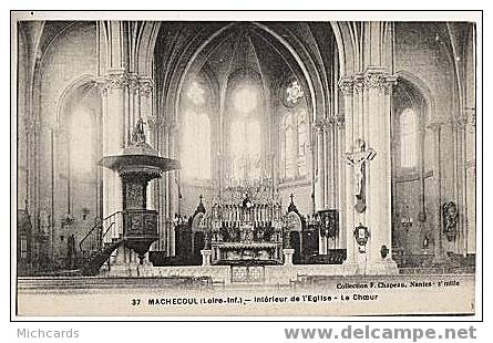 CPA 44 MACHECOUL - Interieur De L Eglise - Le Choeur - Machecoul