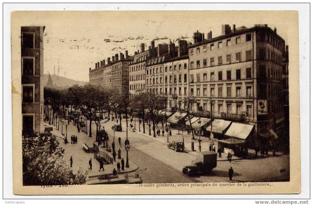 H135 - LYON - Le Cours GAMBETTA (1934) - Lyon 7