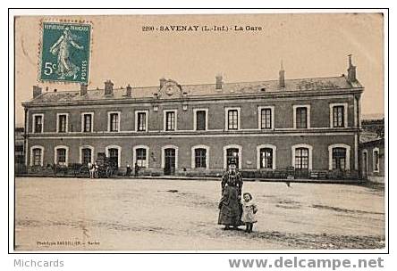 CPA 44 SAVENAY - La Gare - Savenay