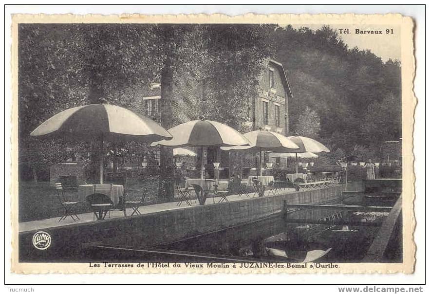 7655 - Les Terrasses De L' Hôtel Du Vieux Moulin à JUZAINE-lez-Bomal S/ Ourthe - Durbuy
