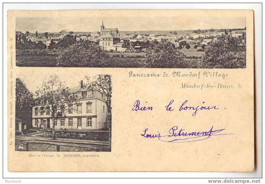 7852 -  Panorama De Mondorf Village   - Hôtel De L´Europe - Mondorf-les-Bains