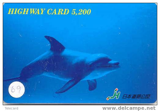 DELPHIN Dolfijn DOLPHIN Dauphin Auf Metro Karte (69) - Delfines