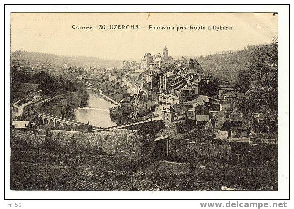 UZERCHE  Corrèze - Panorama Pris Route D'Eyburie - Uzerche