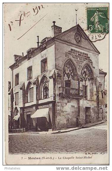 MEULAN   CHAPELLE ST MICHEL 1902 - Meulan