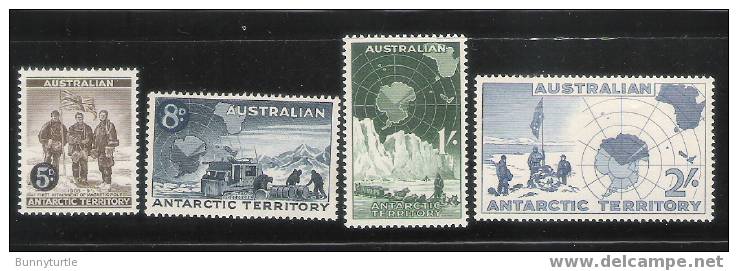 AAT 1957 Australian Explorers 5p - 2sh MNH  (8p MLH) - Ungebraucht