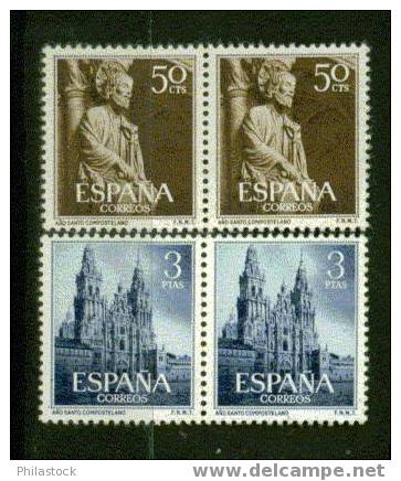 ESPAGNE  Nº 841 & 842 ** Paires - Neufs