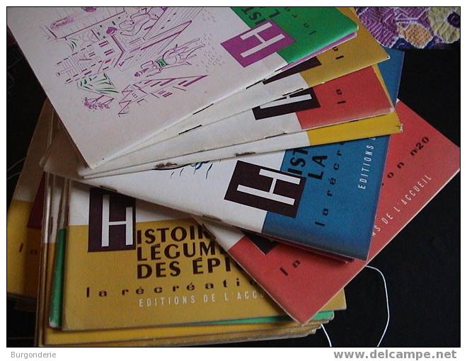 TOP! Collection Complète De 23 Livrets "HISTOIRE De..( Pain,poste,jeux Et Jouets..)" Editions De L´ACCUEIL - 6-12 Ans