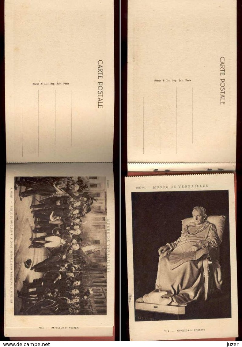 Napoleon. Museum of Versailles. Old set of 24 postcards