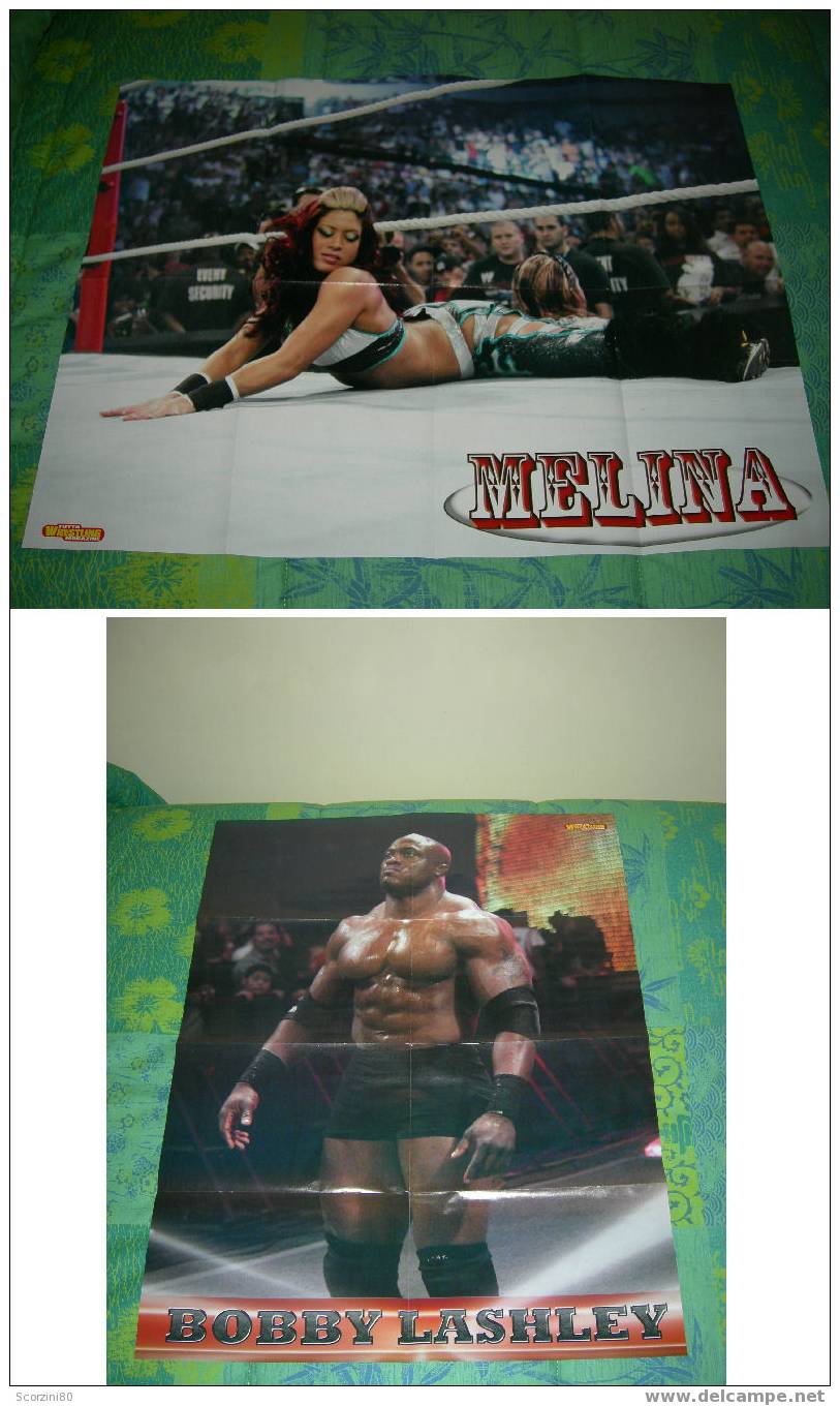 WWE Poster Melina MNM Bobby Lashley WRESTLING - Habillement, Souvenirs & Autres