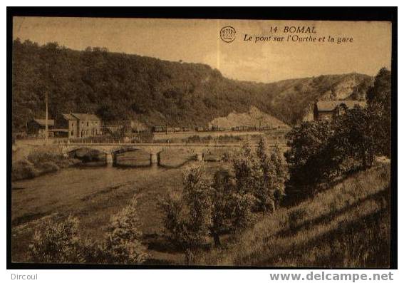 3770 -  Bomal  Le Pont Sur L'ourthe Et La Gare - Durbuy