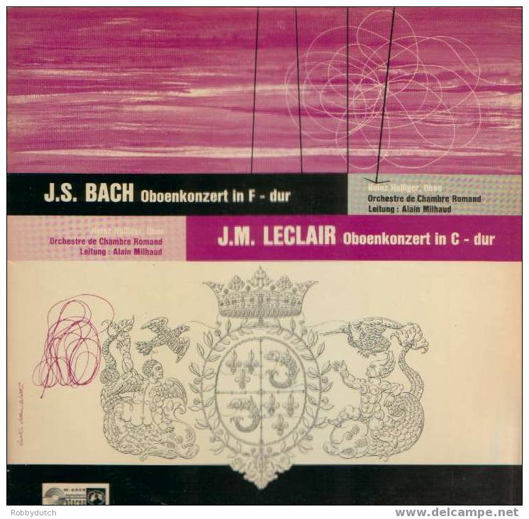 * LP * BACH & LECLAIR - OBOENKONZERT IN F-DUR & C-DUR - ORCHESTRE DE CHAMBRE ROMAND - Classique