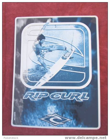 Plaque Métal "RIP CURL" - Plaques En Tôle (après 1960)