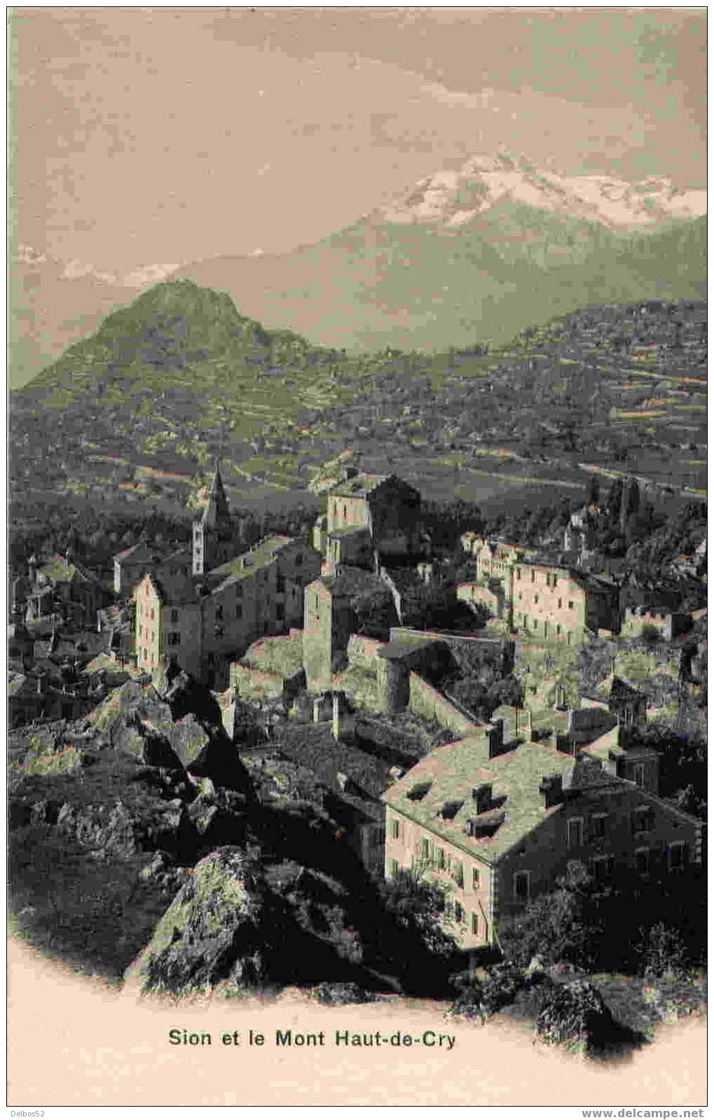 C.P.N. 2804 . Sion Et Le Mont Haut-de-Cry - Sion