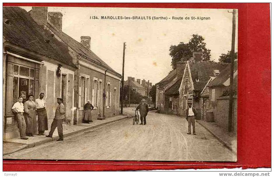 B - 72 - MAROLLES Les BRAULT - Route De St Aignan - Marolles-les-Braults