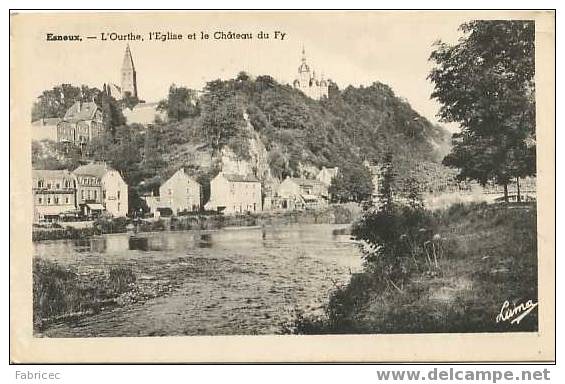 Esneux - L'Ourthe, L'Eglise Et Le Château Du Fy - Esneux