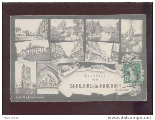 008540 Souvenir De Saint Hilaire Du Harcouët Multivue édit.sorel Belle Carte - Saint Hilaire Du Harcouet