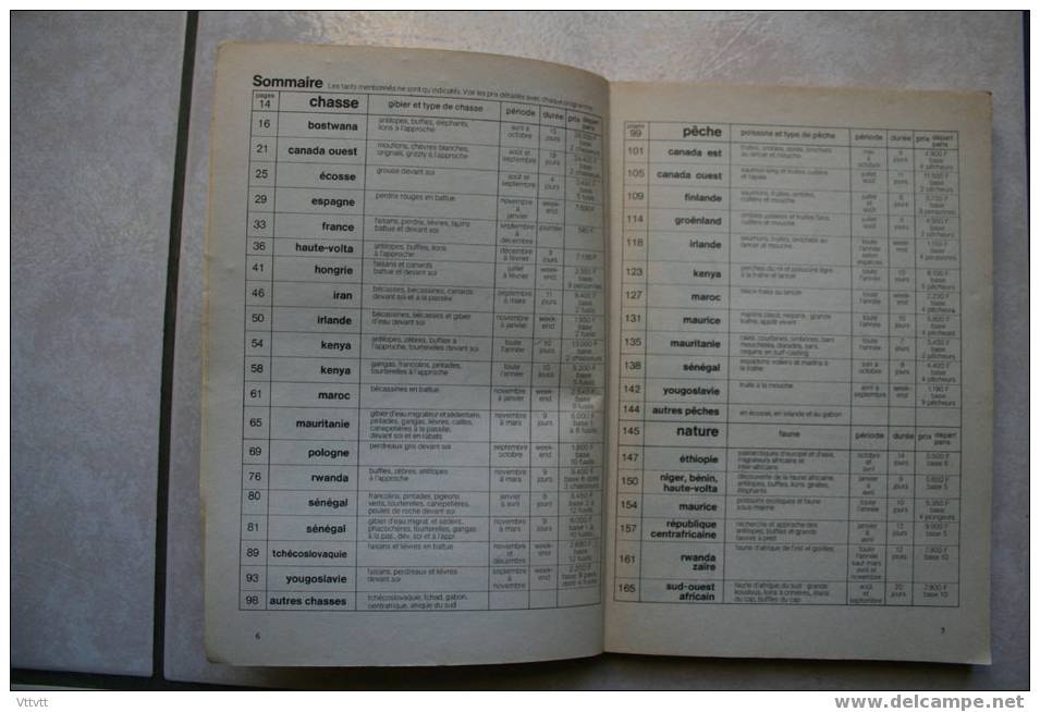 Chasse, Pêche, Nature (1977-1978) édité Par Voyage Conseil. 170 Pages (14,5 Sur 21). Nombreuse Photos NB - Chasse/Pêche