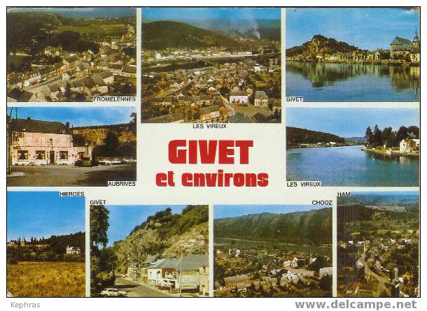 GIVET Et Environs - Belle Cpm Multivues - - Givet