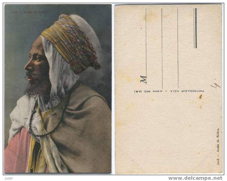 Algeria: Arab From Biskra. Old And Vintage Postcard - Hommes