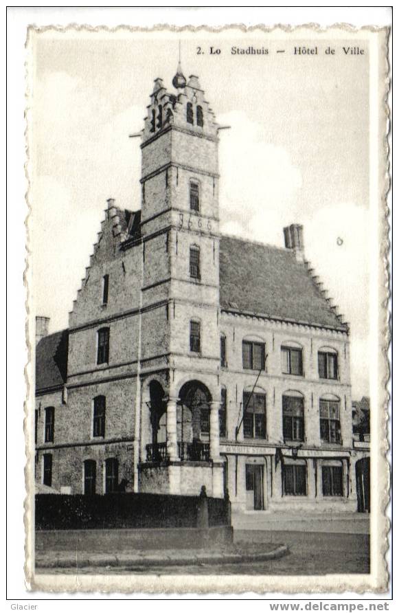 LO - Stadhuis - Hôtel De Ville - Uitg. Drukkerij Dupont Markt LO - Lo-Reninge