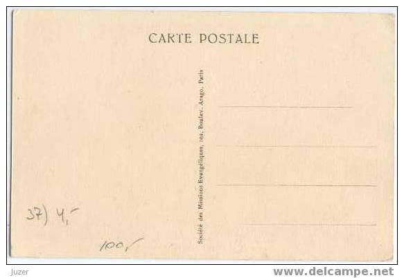 Gabon: Easy Talk Around Pot. Old And Vintage Postcard - Gabun