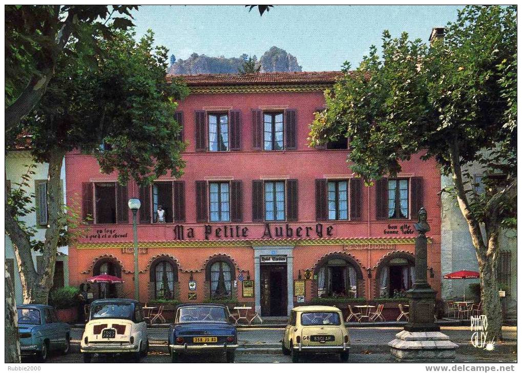 CASTELLANE MA PETITE AUBERGE HOTEL TARDIEU VOITURES CARTE PUBLICITAIRE DE L HOTEL CPSM CARTE PHOTO  CARTE  EN BON ETAT - Castellane