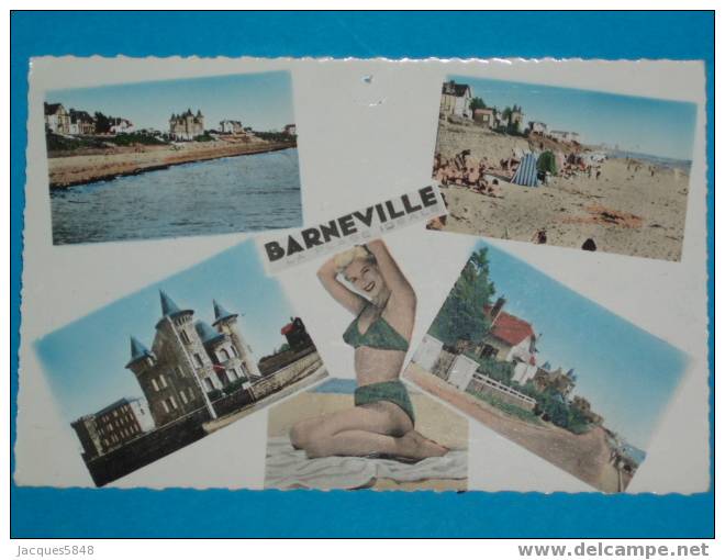 50) Barneville - N° 54-3013 - La Plage Idéale   - Tres  Belle Carte - Barneville