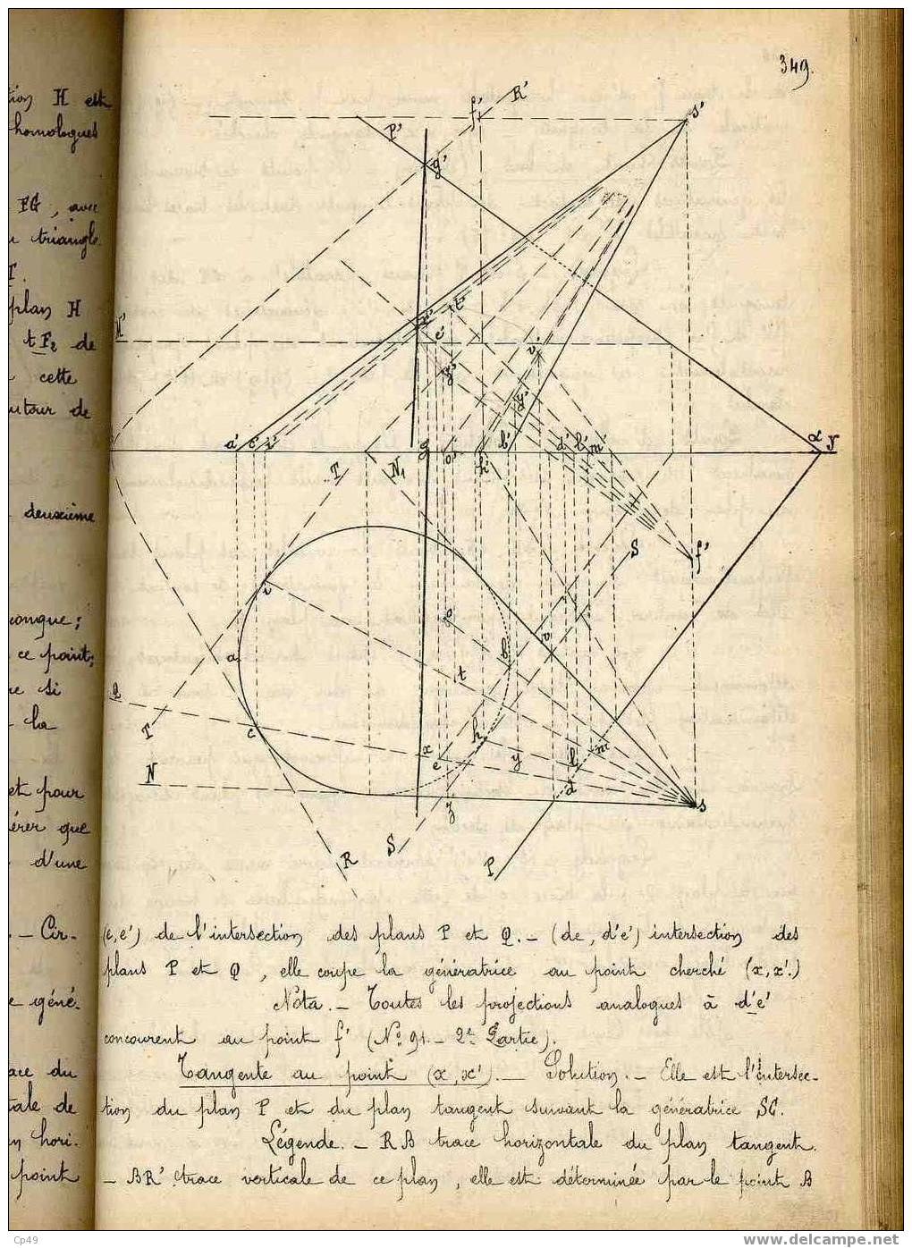 LIVRE - école Nationale D´Arts Et Métiers D´ANGERS - Géométrie Descriptive Tome 1 - Chaudronnier - Tolerie - 18 Ans Et Plus