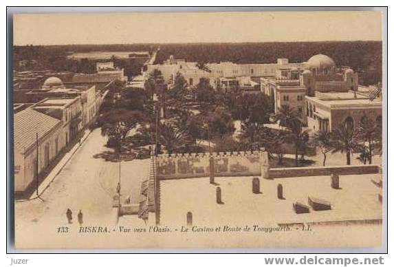Algeria, Biskra: Casino. Old And Vintage Postcard (1) - Biskra
