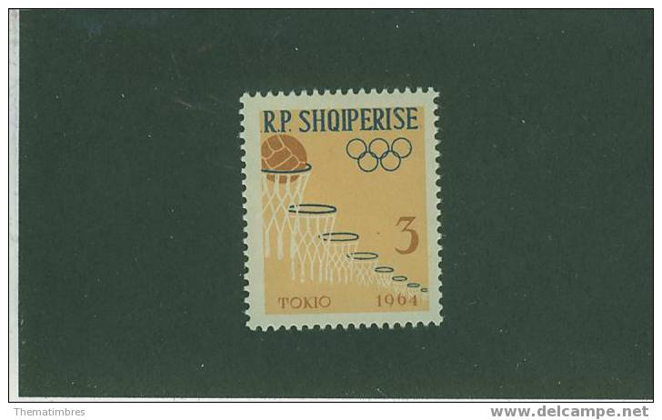 AU0233 Basketball 627 Albanie 1963 Neuf ** Jeux Olympiques De Tokyo - Pallacanestro
